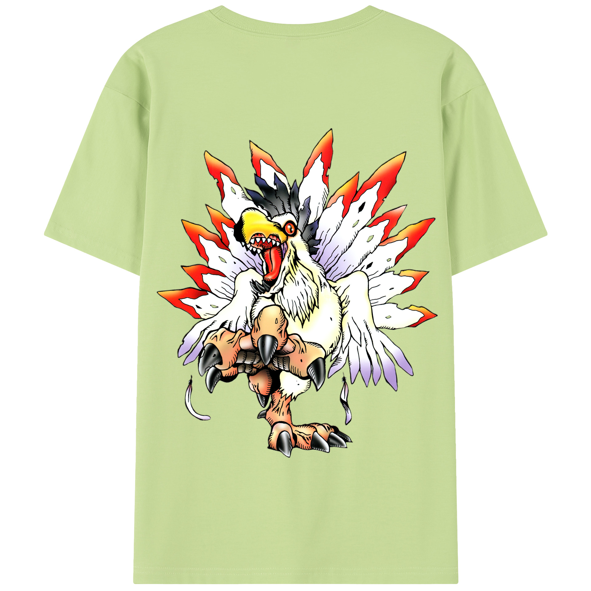 （画像用） Digimon デジタルモンスター/デジモン 綿100％半袖Tシャツ（背面プリント）